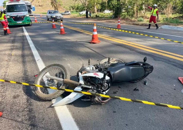 Motociclista morre em acidente na BR-116, em Miradouro — Foto: Portal Miradouro/Reprodução