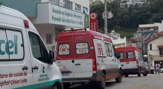 Hospital César Leite, em Manhuaçu — Foto: João Vitor Nunes/Inter TV dos Vales